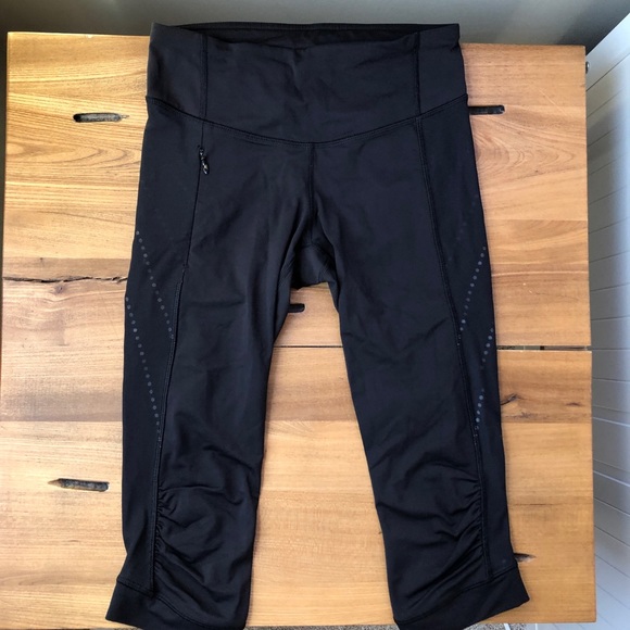 Lululemon Stop At Nothing Crop Black Luxtreme - Picture 10 of 16